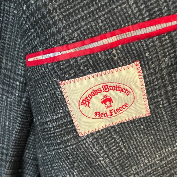 Brooks Brothers Charcoal Checkered Suit - Picture 4 of 5